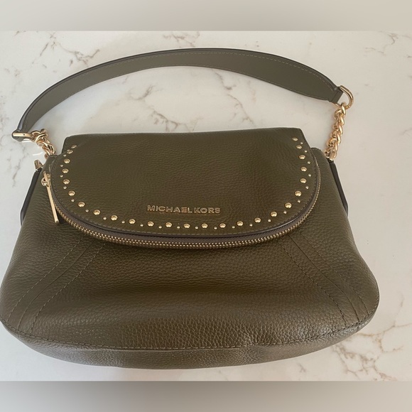 Michael Kors Pebbled Leather Shoulder Bag - Picture 8 of 8